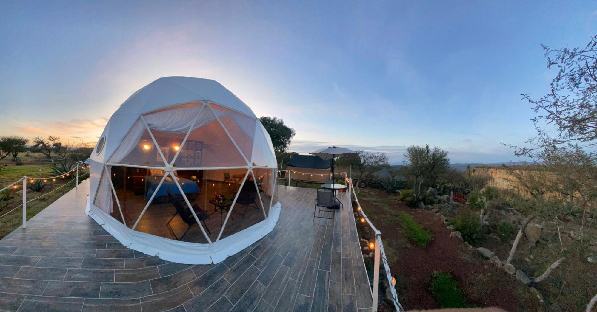 El Gato Glamping Con Vista A Prismas Basalticos Hotel Huasca de Ocampo Luaran gambar