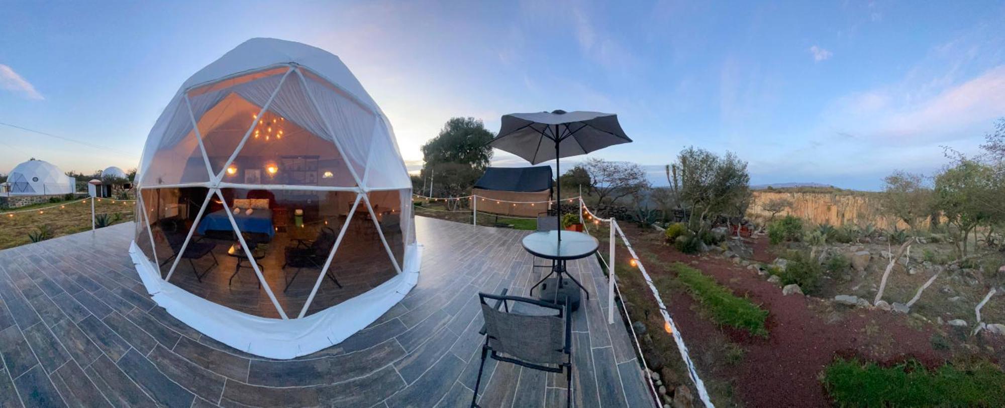 El Gato Glamping Con Vista A Prismas Basalticos Hotel Huasca de Ocampo Luaran gambar