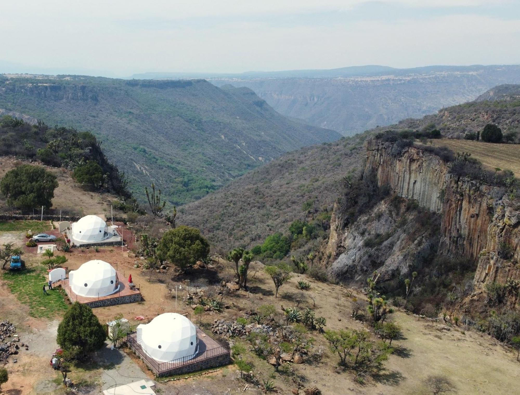 El Gato Glamping Con Vista A Prismas Basalticos Hotel Huasca de Ocampo Luaran gambar